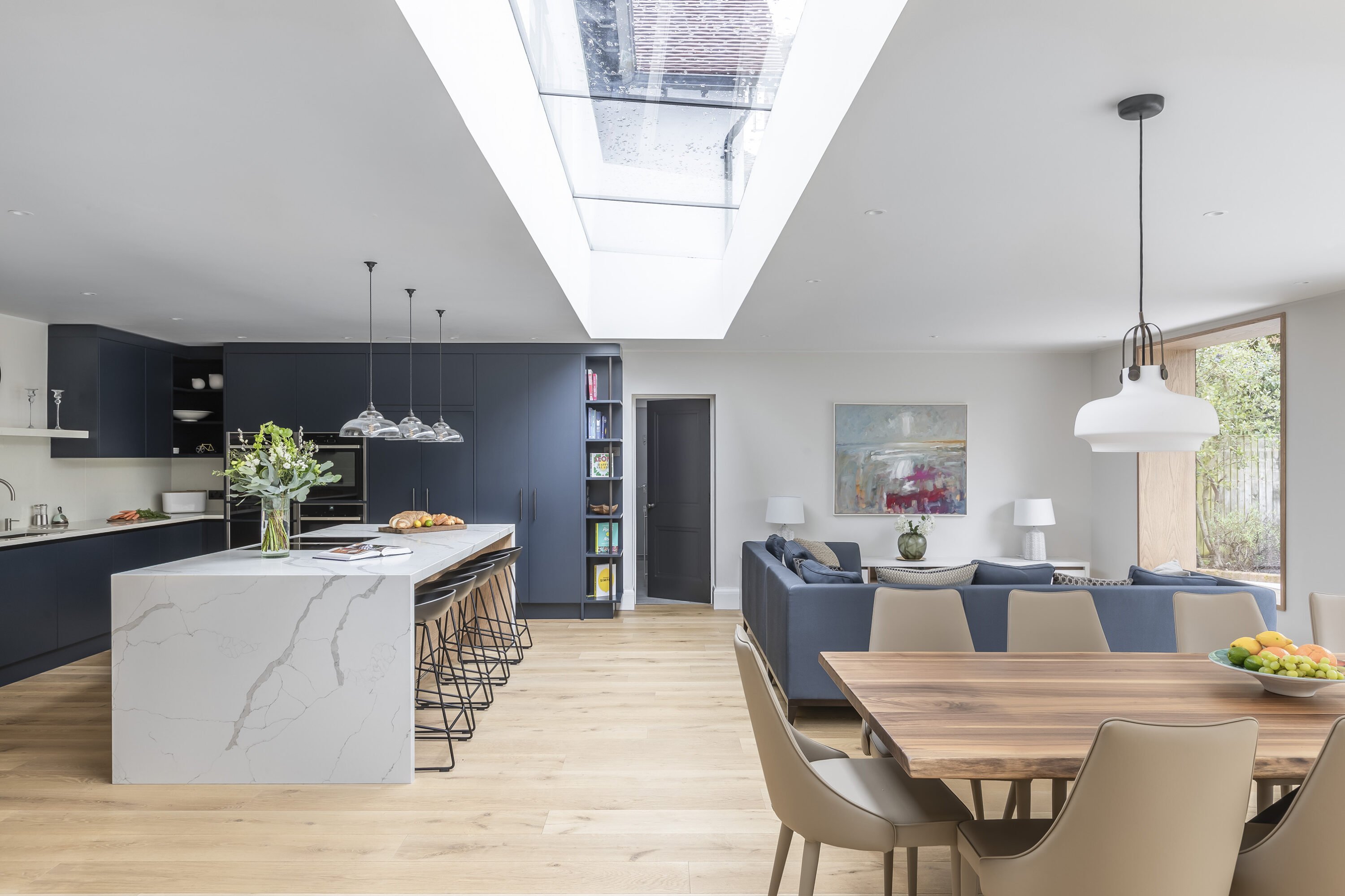 Modern minimal living spaces renovation interior design