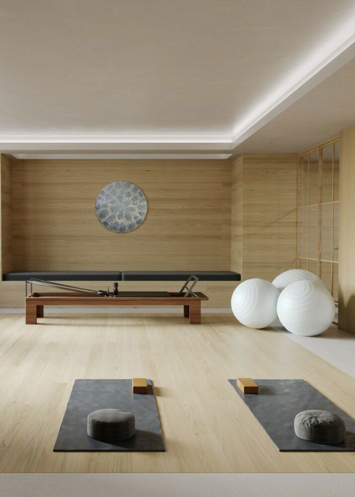 Residential Gym Design: Luxury Yoga Studio | Hollandgreen